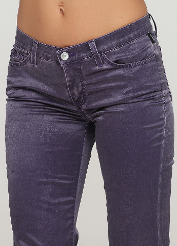 Фиолетовые кэжуал демисезонные классические брюки Versace Jeans