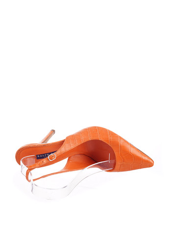 Оранжевые босоножки Ralph Lauren с ремешком