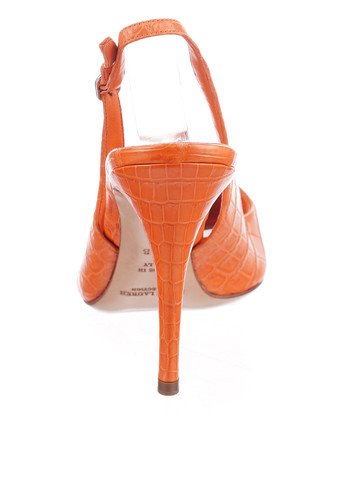 Оранжевые босоножки Ralph Lauren с ремешком