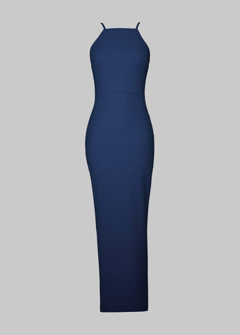 Темно-синя вечірня сукня Gepur однотонна