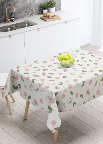 Скатерть льняная "Грейпфрутовый компаньйон" 1.5м х 1.1м (кухонный стол) Homedec - (235968058)