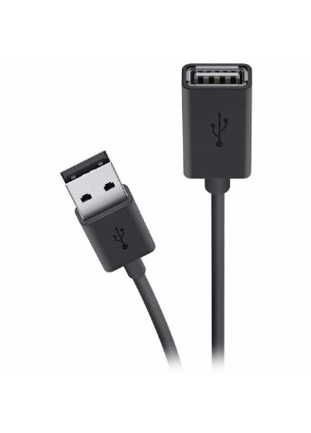 Дата кабель USB 2.0 AM / AF Extension cable 4.8m black (F3U153BT4.8M) Belkin usb 2.0 am/af extension cable 4.8m black (239382637)