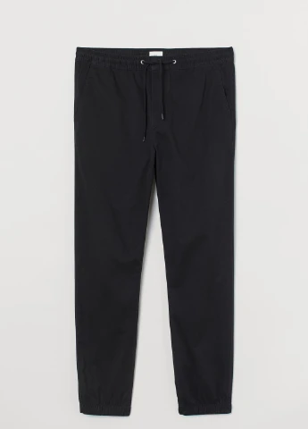 Черные летние брюки H&M