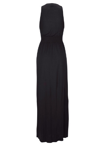 Черное кэжуал платье в стиле ампир Lascana однотонное