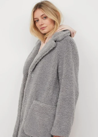 Серое демисезонное Пальто H&M