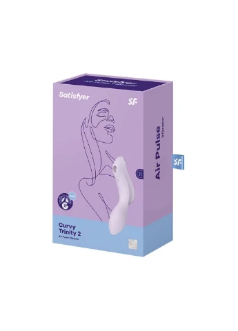 Вакуумный стимулятор с вибрацией Curvy Trinity 2 Violet Satisfyer (255073589)