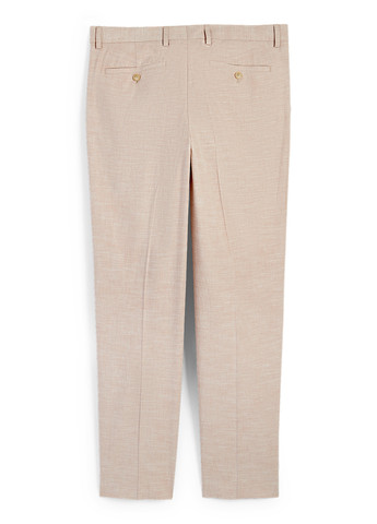 Бежевые кэжуал демисезонные зауженные, чиносы брюки C&A