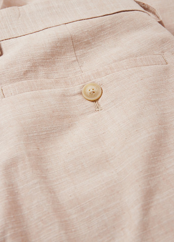 Бежевые кэжуал демисезонные зауженные, чиносы брюки C&A