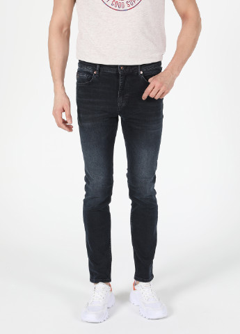 Темно-синие демисезонные зауженные джинсы 035 RYAN Colin's