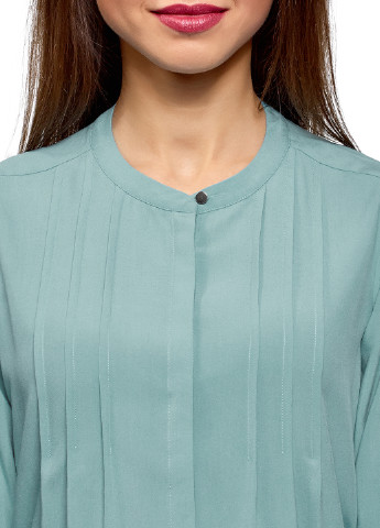 Светло-бирюзовая демисезонная блуза Oodji