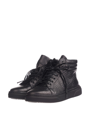 Черные мужские ботинки со шнурками