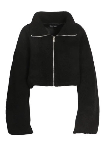 Чорна демісезонна куртка Boohoo