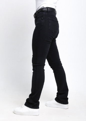 Джинсы женские прямые черные со стрейчем Прямая Colibri - (254400173)