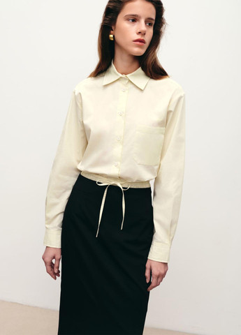 Черная кэжуал однотонная юбка JUL карандаш