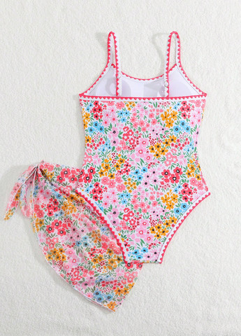 Комбінований літній купальник суцільний SHEIN