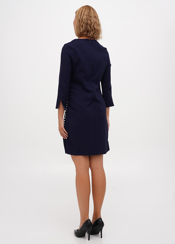 Темно-синя кежуал сукня Sassofono однотонна
