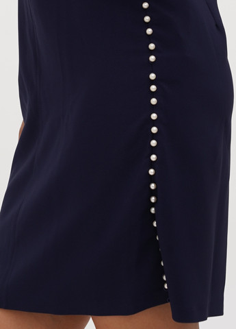 Темно-синя кежуал сукня Sassofono однотонна