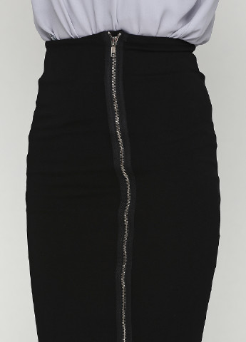 Черная кэжуал однотонная юбка Tiger миди