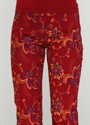 Красные кэжуал демисезонные брюки Patrizia Suzzi