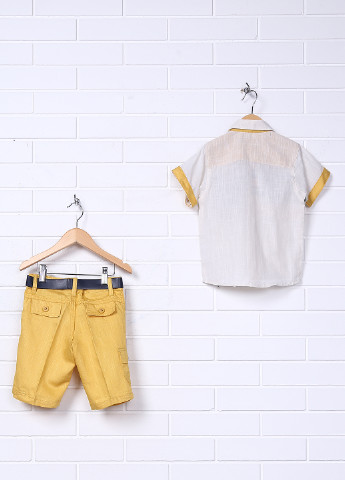 Желтый демисезонный комплект (рубашка, шорты) Control Kids