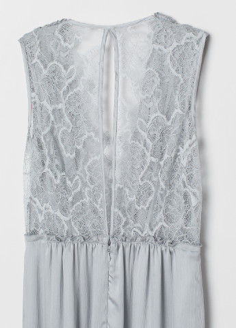 Світло-сіра вечірня сукня а-силует H&M однотонна