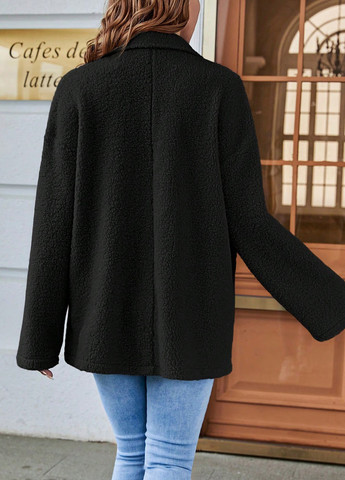 Черная зимняя куртка SHEIN