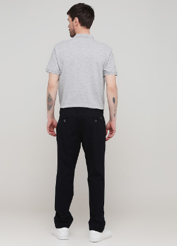 Черные кэжуал демисезонные прямые брюки RedPoint