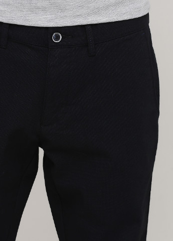 Черные кэжуал демисезонные прямые брюки RedPoint
