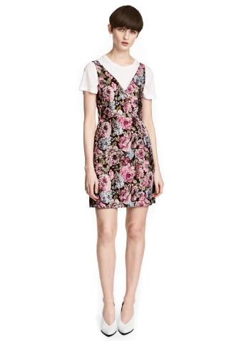 Женское летнее Платье а-силуэт H&M с цветочным принтом