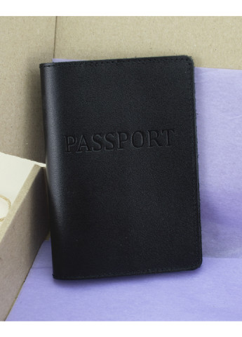 Подарунковий чоловічий набір №62: обкладинка на паспорт + ключниця + портмоне (чорний) HandyCover (250140794)