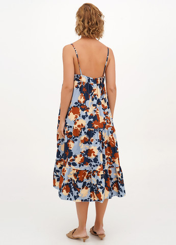 Блакитна кежуал сукня балон Joie Clair з абстрактним візерунком