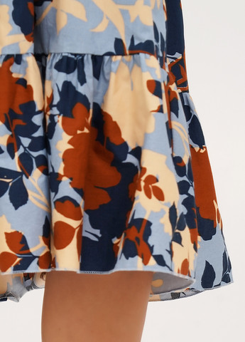 Блакитна кежуал сукня балон Joie Clair з абстрактним візерунком