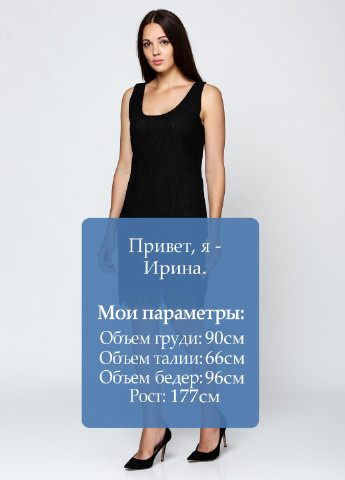 Чорна кежуал сукня MAKSYMIV однотонна