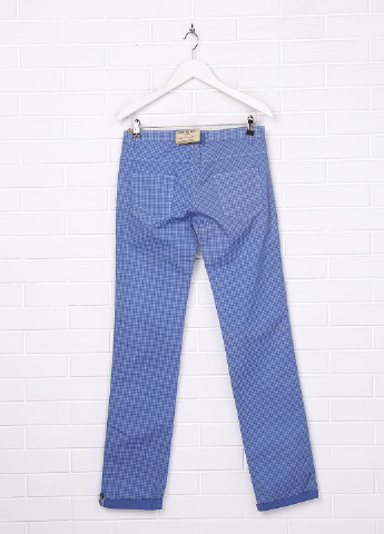 Голубые демисезонные прямые джинсы Trentadue giri
