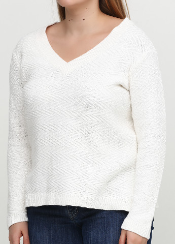 Білий демісезонний пуловер пуловер Kiabi