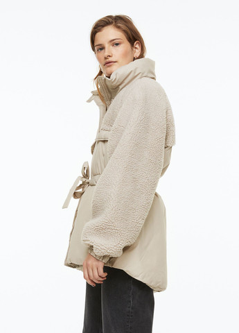 Світло-бежева зимня куртка H&M