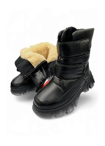 Черные дутики Apawwa на молнии