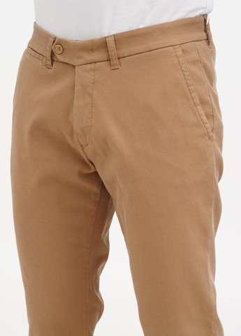 Светло-коричневые кэжуал демисезонные зауженные брюки Lagrand