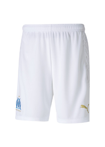 Шорты OM Shorts Replica Puma однотонные белые спортивные полиэстер
