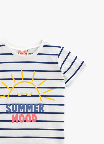 Белая летняя футболка KOTON