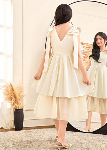 Кремовое платье SHEIN (366512882)