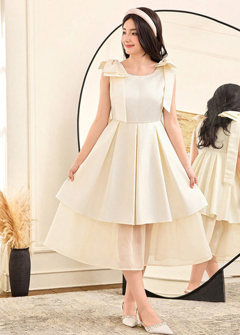 Кремовое платье SHEIN (366512882)