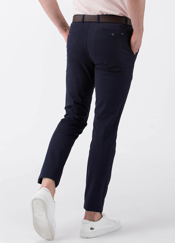Темно-синие джинсовые демисезонные прямые брюки Lacoste