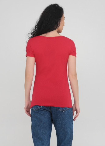 Красная летняя футболка Michael Stars