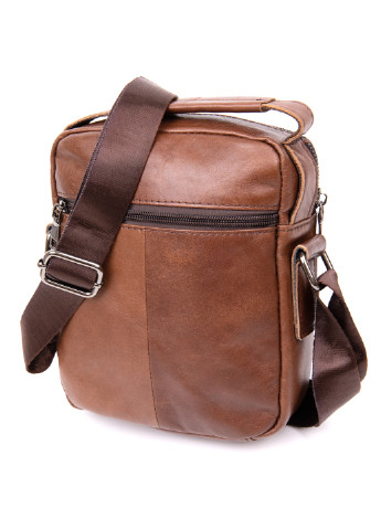 Мужской кожаный мессенджер 18х20,5х5,5 см Vintage (232989363)