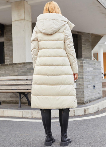 Молочная зимняя куртка куртка-пальто SHEIN