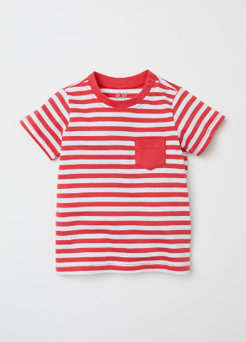 Красная летняя футболка с коротким рукавом H&M