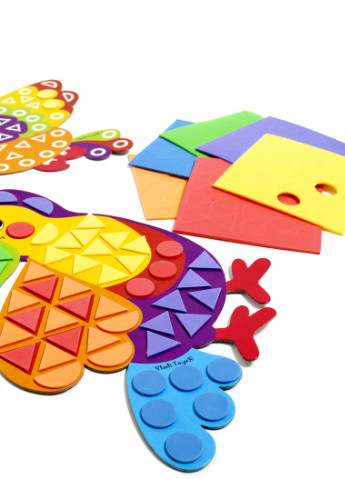 Набір для творчості "М'яка фігурна мозаїка. Тукан " VT4511-02 (укр) Vladi toys (232393066)