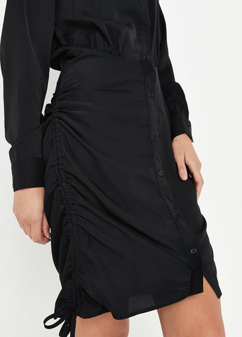 Черное кэжуал платье рубашка Missguided однотонное