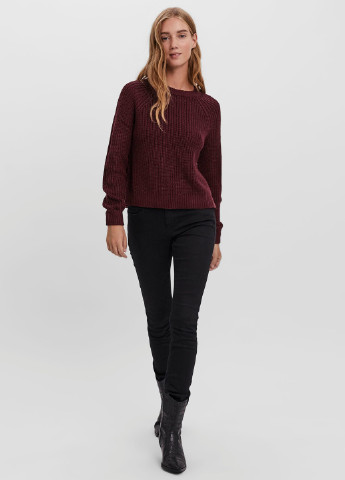 Бордовий демісезонний светр Vero Moda